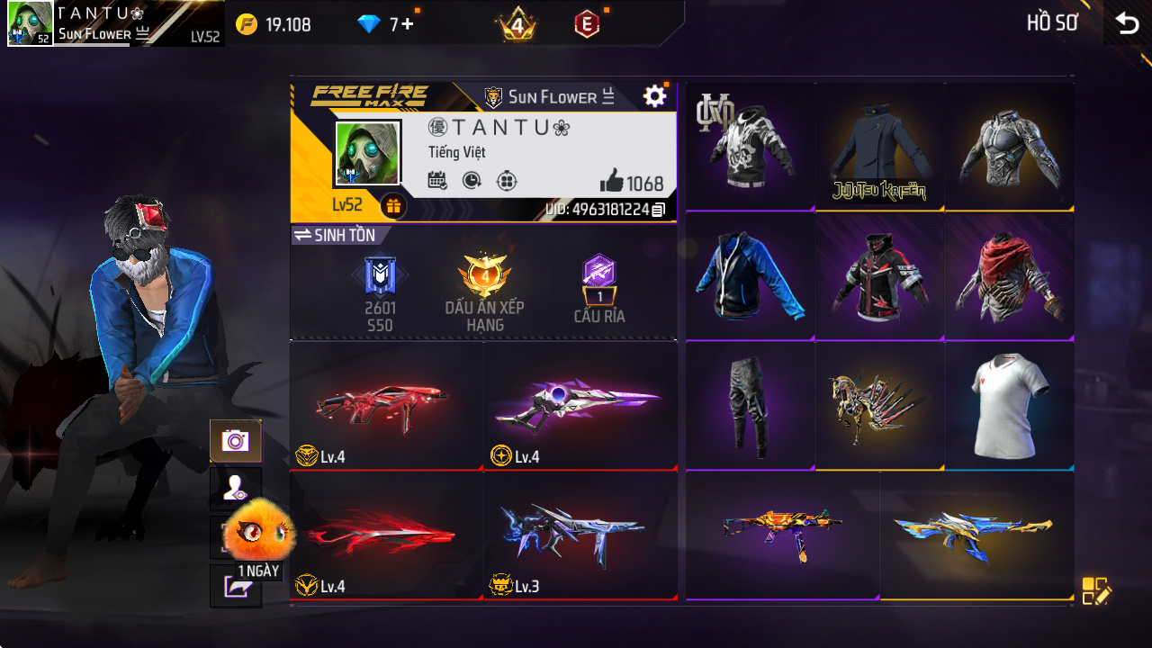 Bán acc Siêu Sale Acc Free Fire